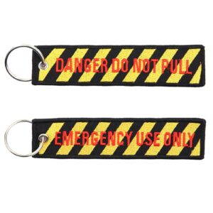 Army Surplus Danger do not pull keychain