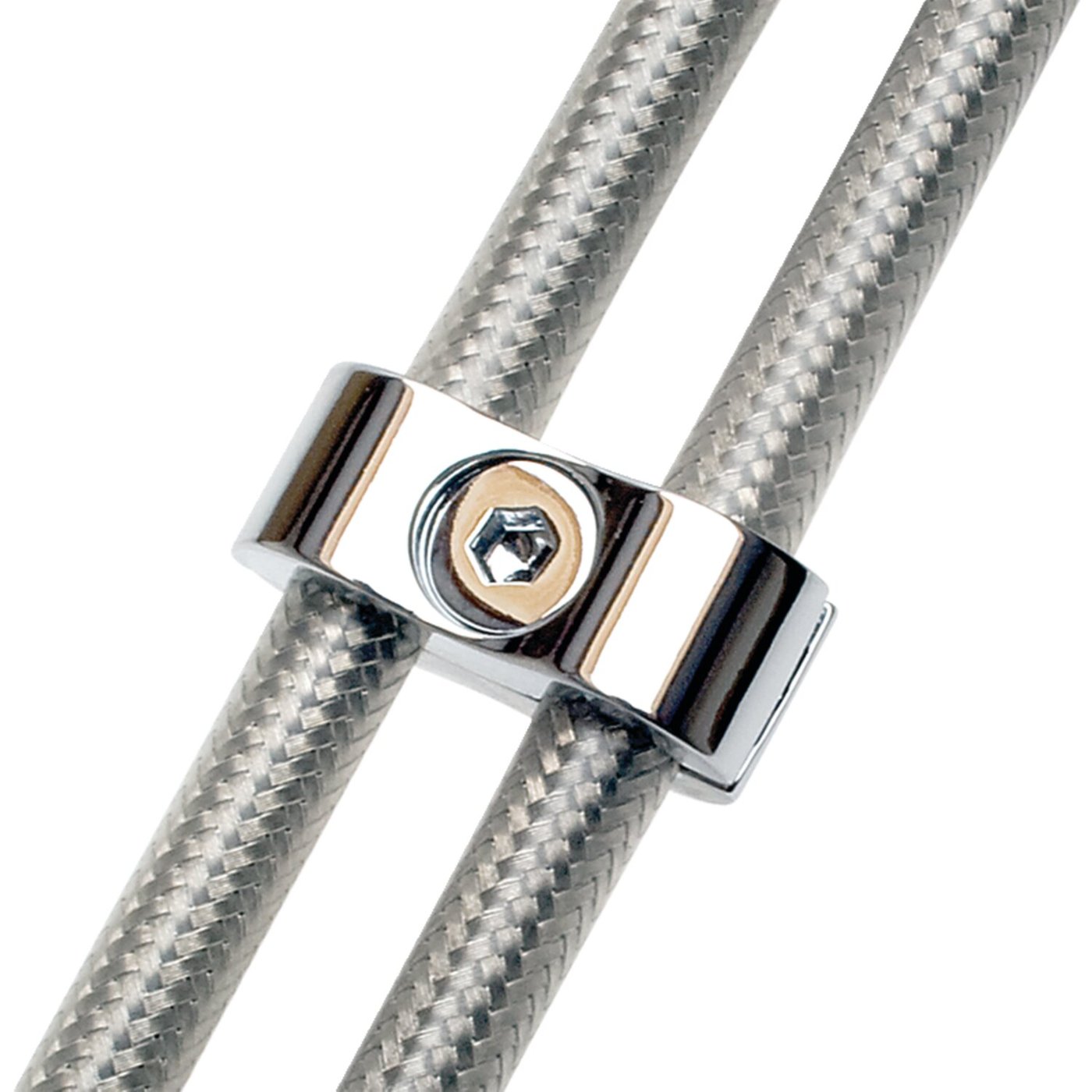 Motion Pro Motion Pro, throttle / idle cable clamp. Chrome, 7mm