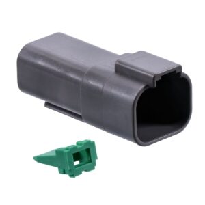 Namz NAMZ, Deutsch connectors. Gray, receptacle, 4-pins