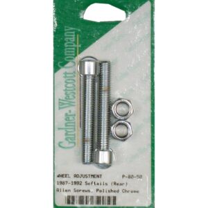 Gardner-Westcott Axle adjuster kit, polished chrome allen