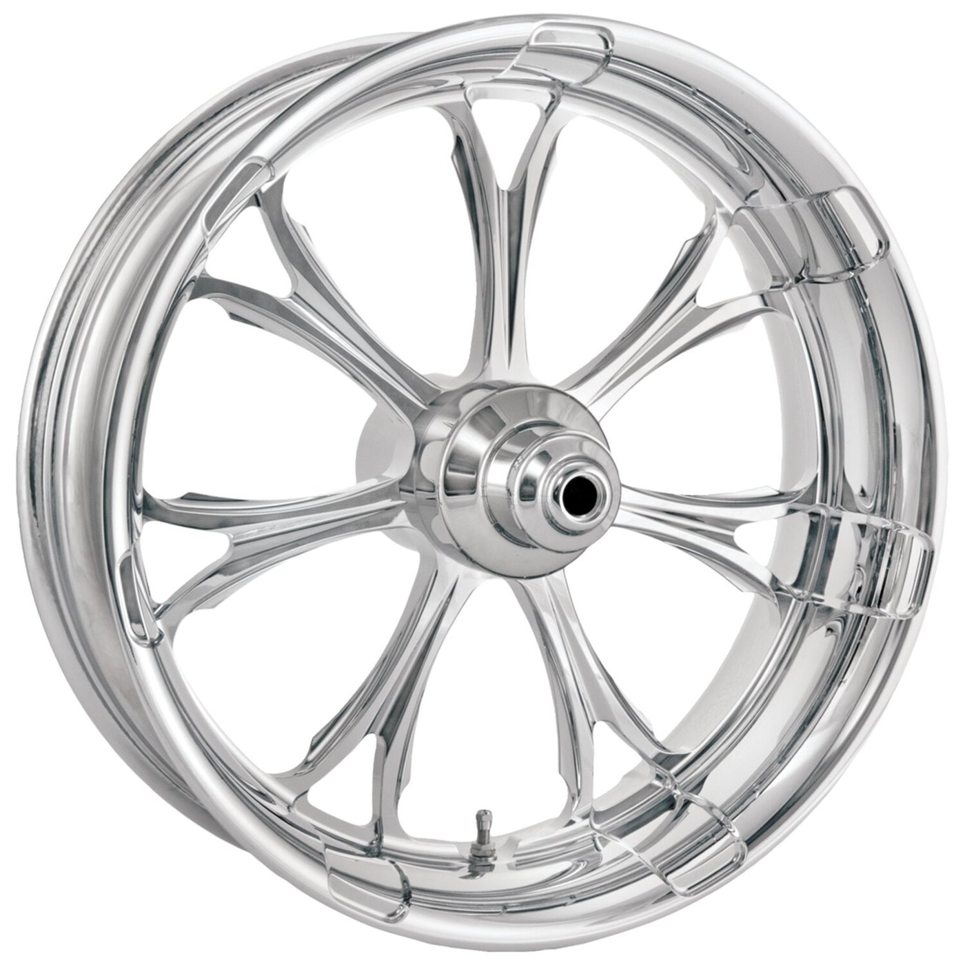Performance Machine PM, 3.5 x 21 front wheel. Paramount. Chrome