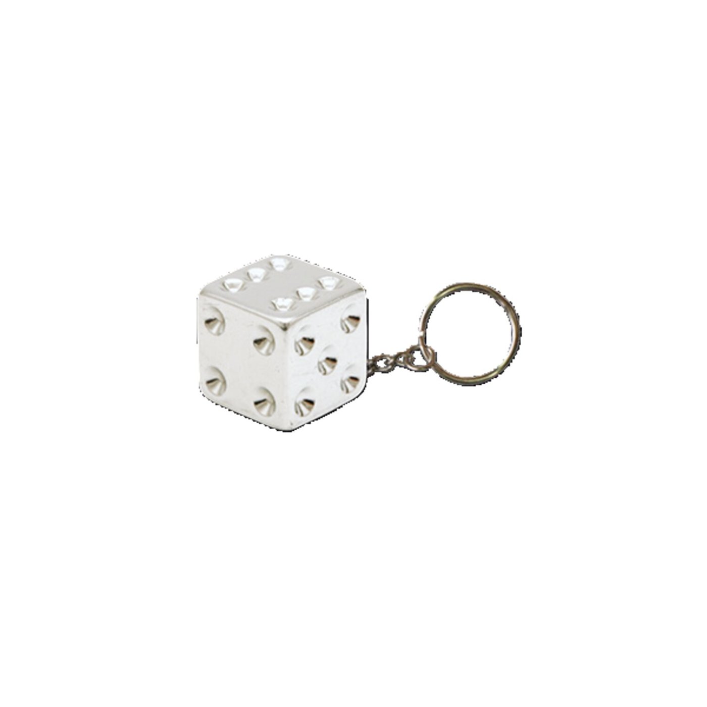 TrikTopz Triktopz Dice key chain chrome