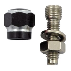 TrikTopz Trik Topz license plate mounts Alloy Two Tone Hex black