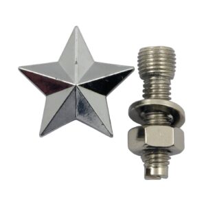 TrikTopz Trik Topz license plate mounts Star silver