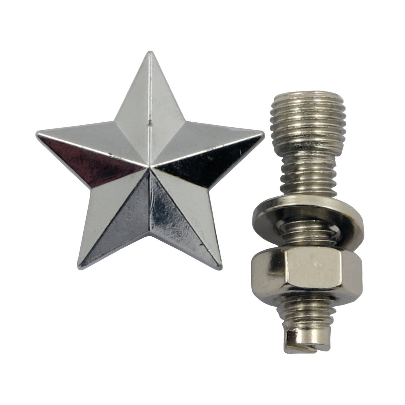 TrikTopz Trik Topz license plate mounts Star silver