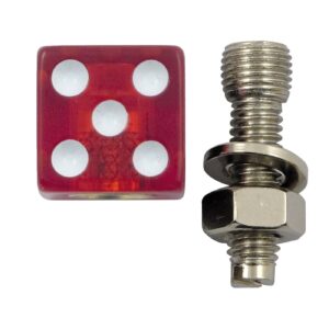 TrikTopz Trik Topz license plate mounts Dice clear red
