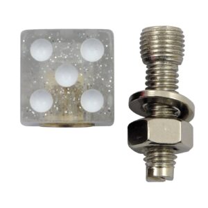 TrikTopz Trik Topz license plate mounts Dice clear glitter