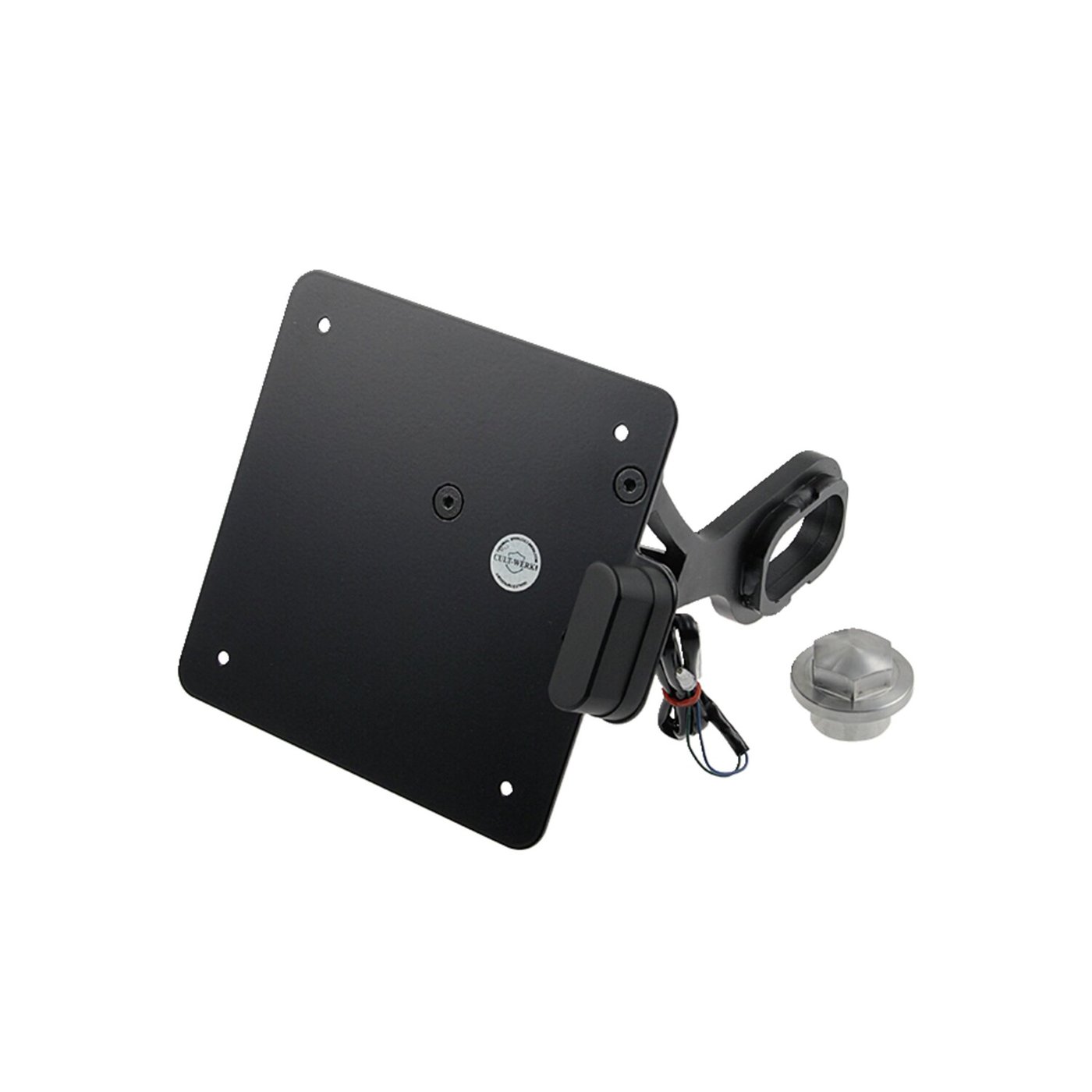 Cult-Werk Cult-Werk, side mount license plate bracket, black. Italy - Image 2