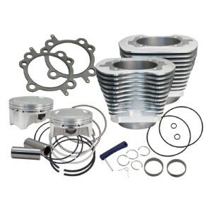 S&S S&S, 88" to 100" conversion cylinder & piston kit. Silver