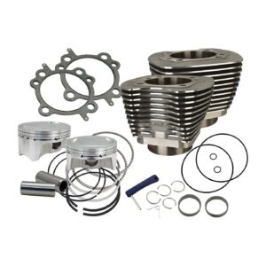 S&S S&S, 88" to 100" conversion cylinder & piston kit. Black