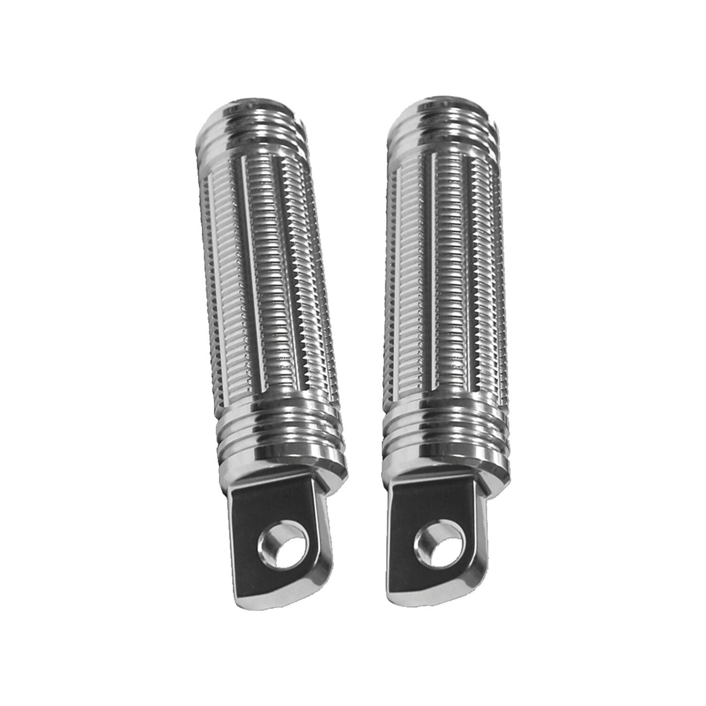 Burly Burly, Stash foot pegs. Clear anodized