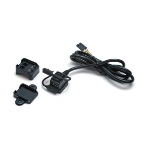 Kuryakyn Kuryakyn, Handlebar USB charger / power point. Black