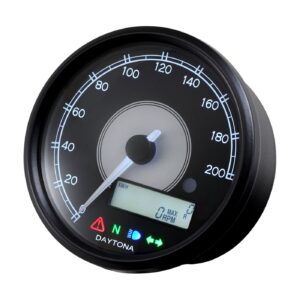 Daytona Daytona, Velona 80mm speedometer 200kph/mph