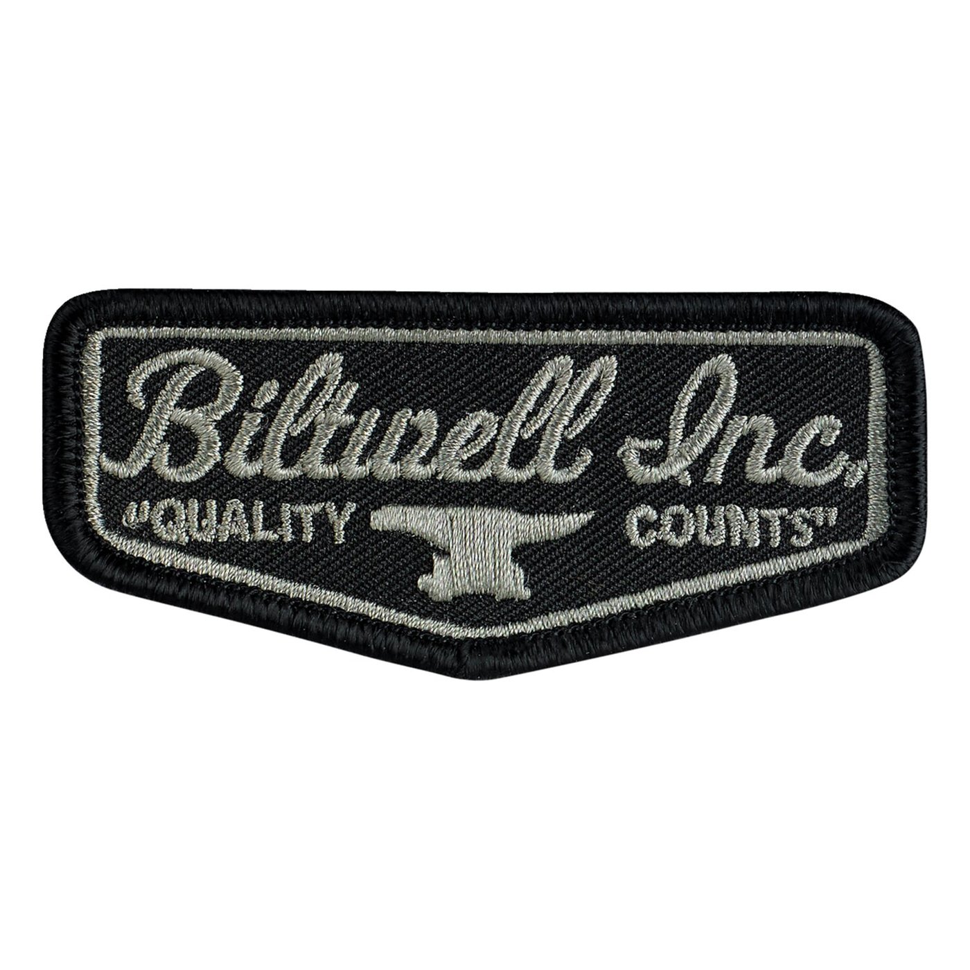 Biltwell Biltwell Logo patch 3" black/grey