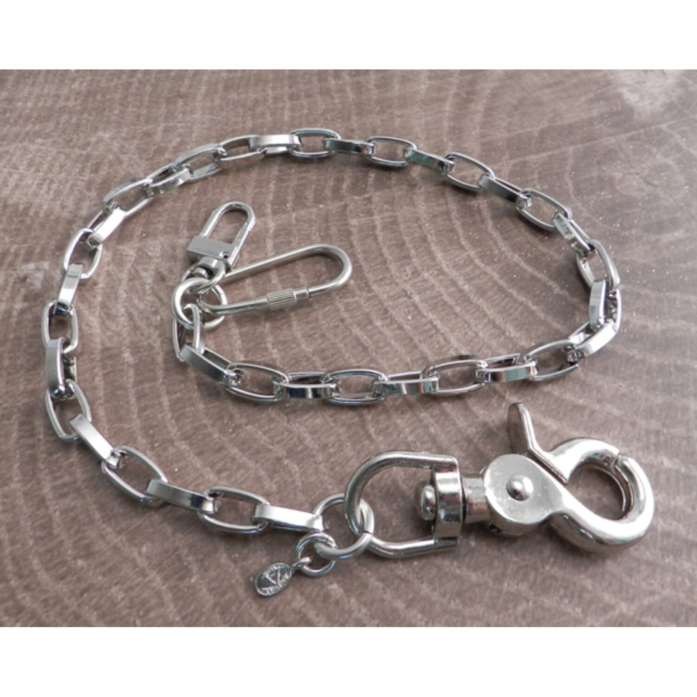 Amigaz Amigaz Modern Chrome Wallet Chain 16" - Image 2