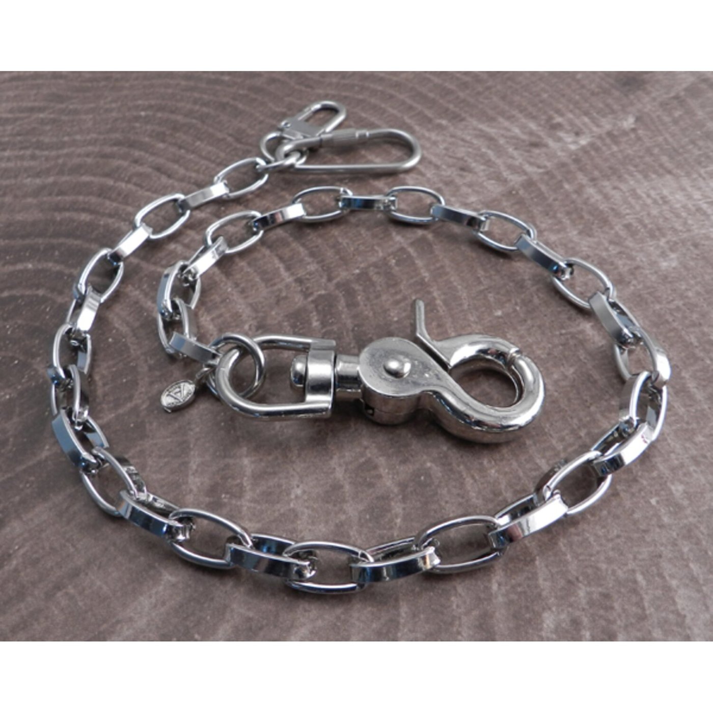Amigaz Amigaz Modern Chrome Wallet Chain 16"