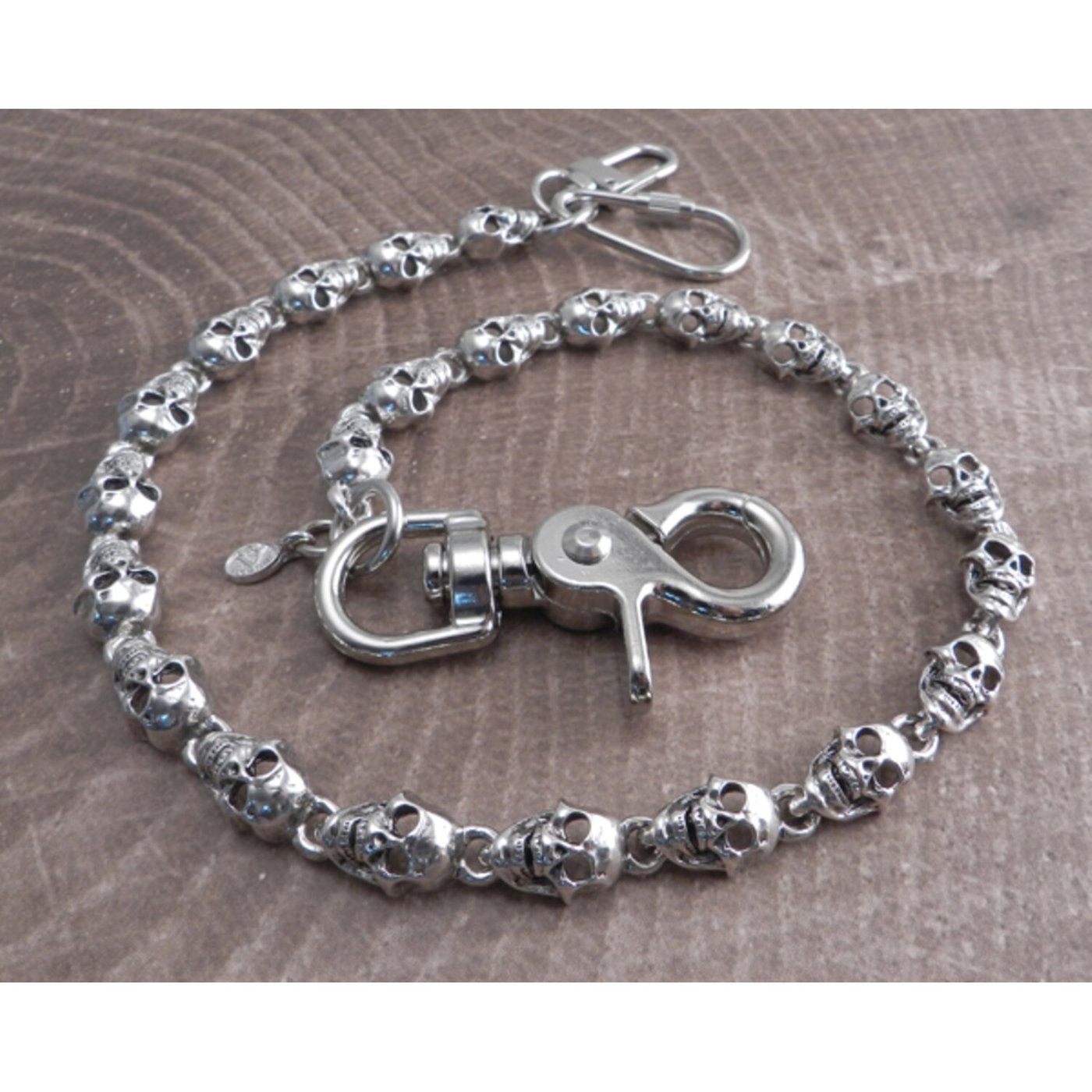 Amigaz Amigaz Flat Skull Wallet Chain 16"