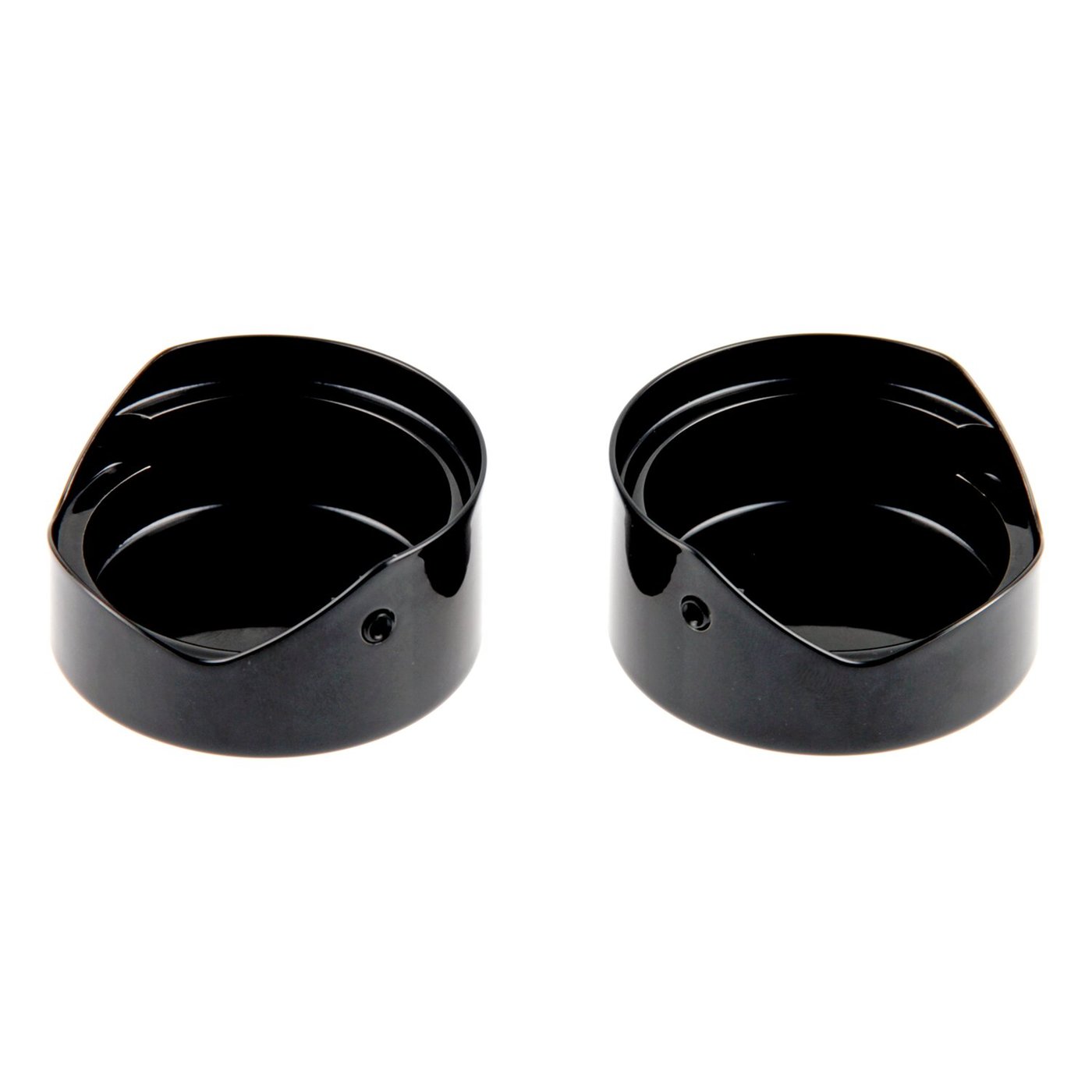 Cult-Werk Cult-Werk, 2-piece fork tube cap bolt cover kit. Black, logo - Image 2