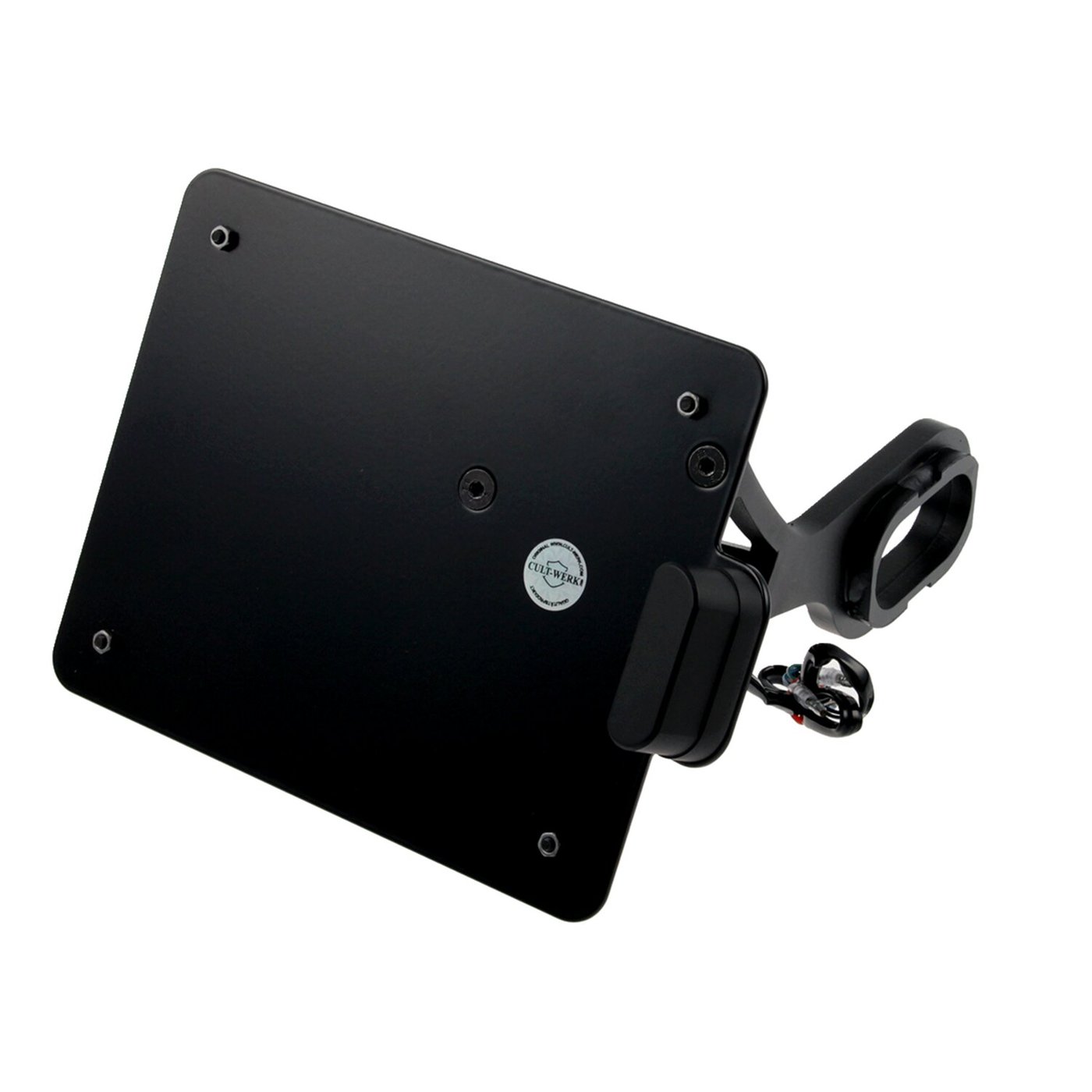 Cult-Werk Cult-Werk, side mount license plate bracket black, Austria