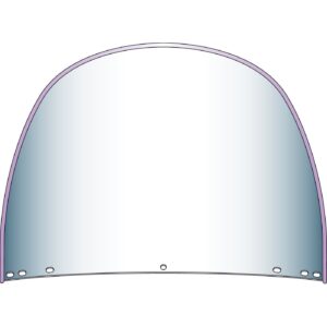 National Cycle National Cycle, repl. beaded top windshield window. Clear