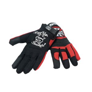 West Coast Choppers WCC riding gloves black/red