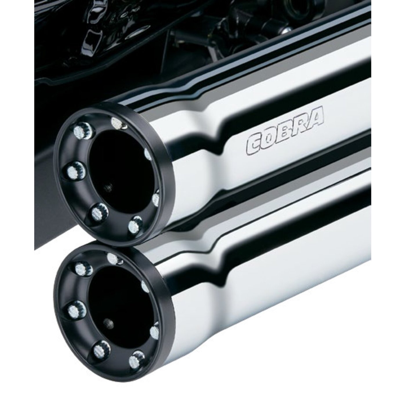 Cobra Cobra Speedster Shorts RPT exhaust. Chrome - Image 2