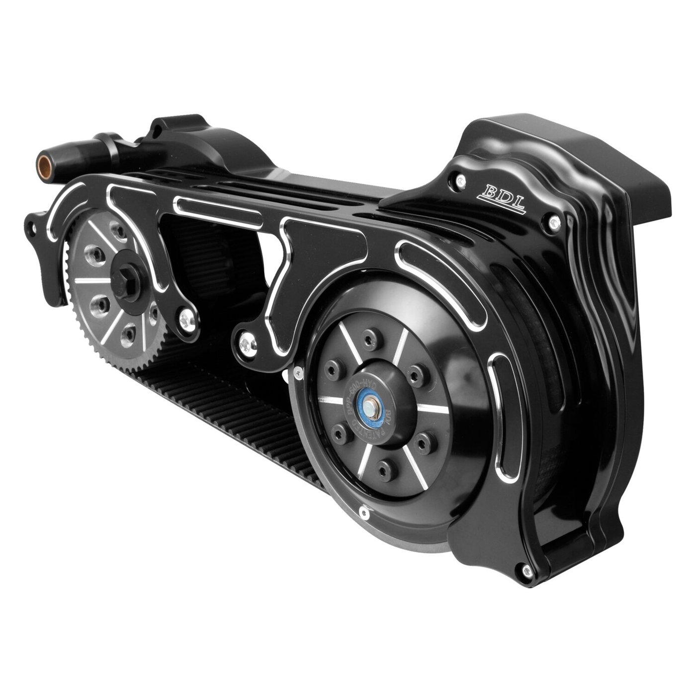 Belt Drives Ltd. BDL, 2" EVO-16BH2 series belt drive kit. Black