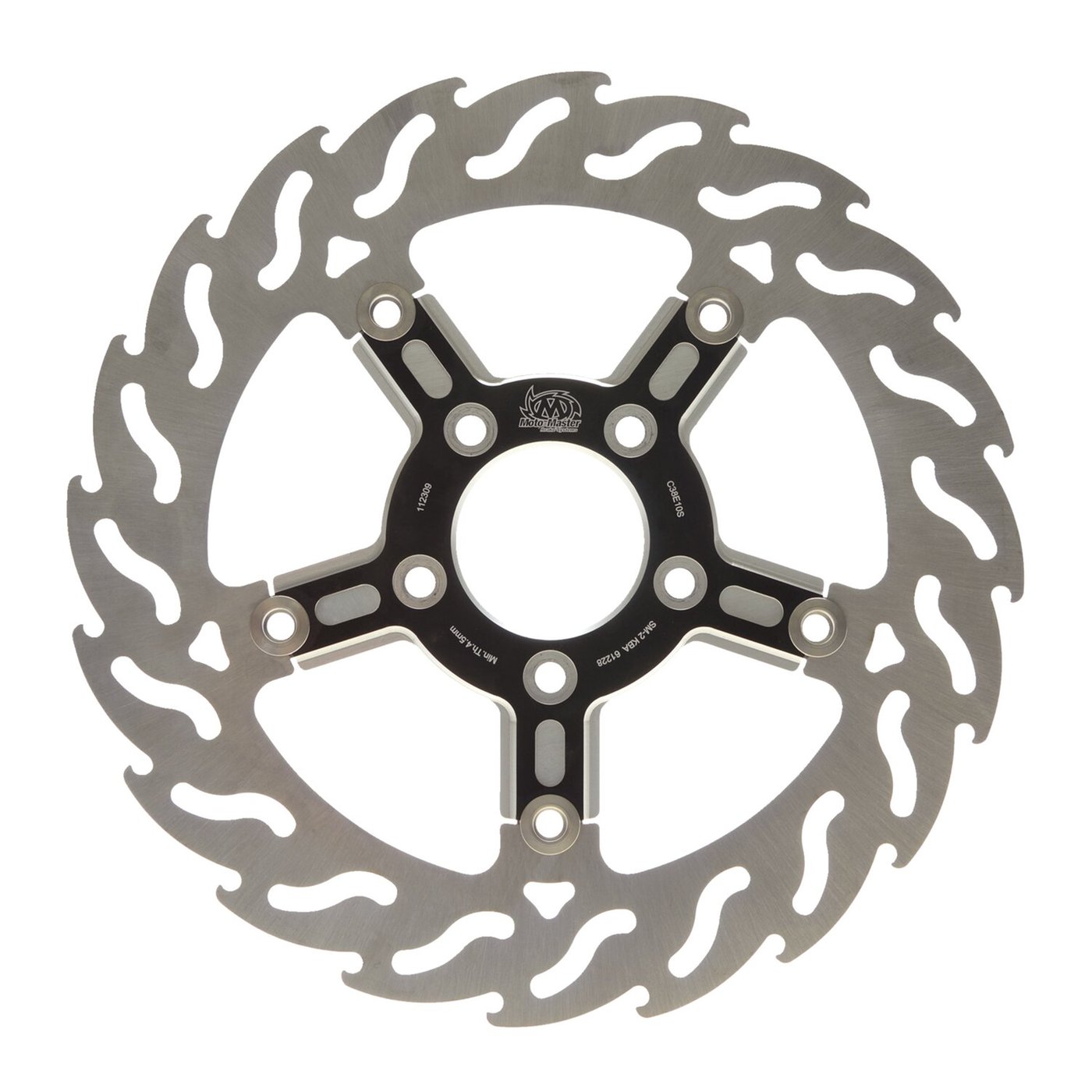 Moto-Master Moto-Master, Flame floating front brake rotor. Front right