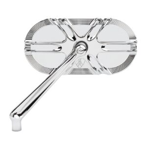 Arlen Ness Arlen Ness, Deep cut caged mirror left hand chrome