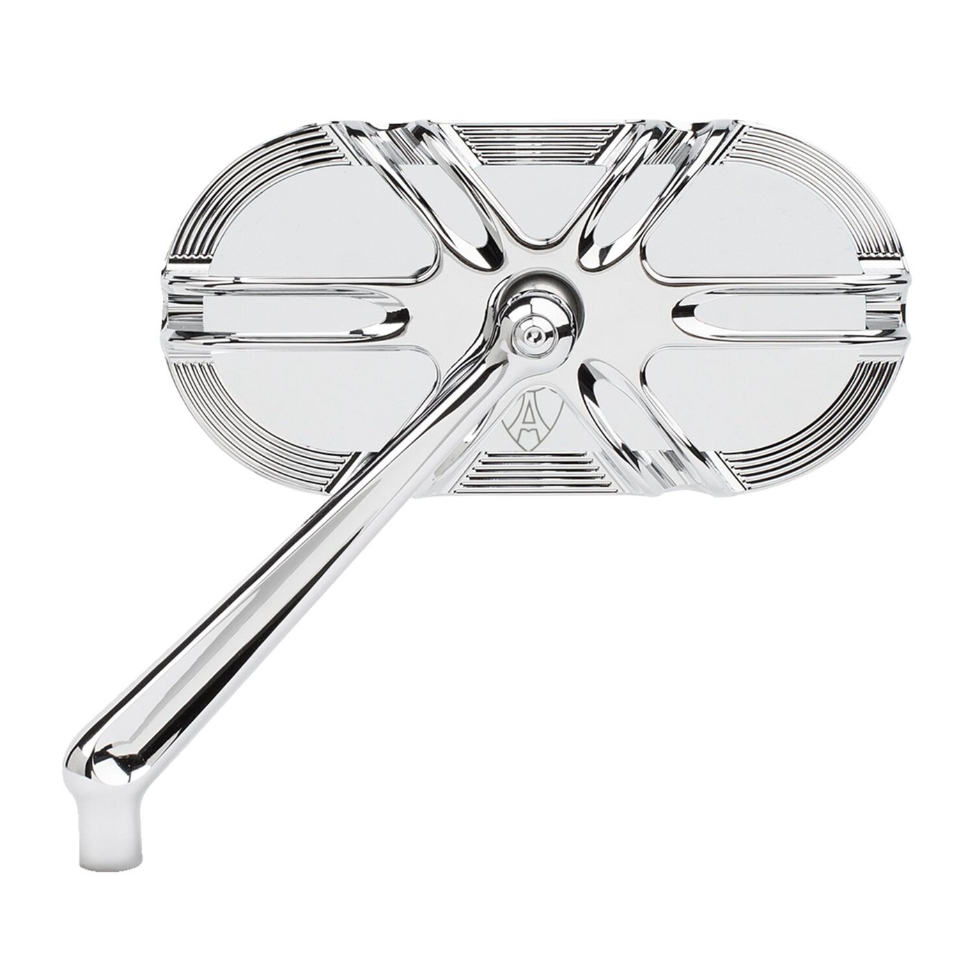 Arlen Ness Arlen Ness, Deep cut caged mirror left hand chrome