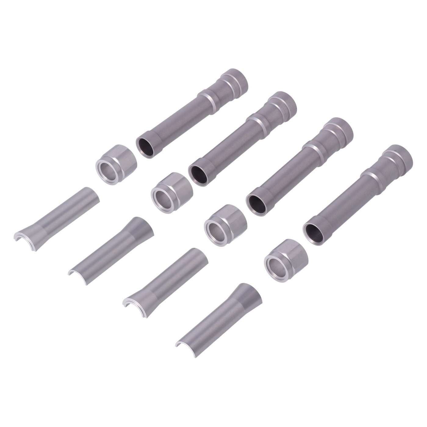 Dippert Dippert, Shovel aluminum pushrod cover set. Silver