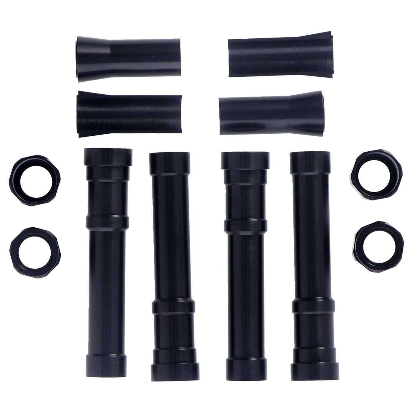 Dippert Dippert, Panhead aluminum pushrod cover set. Black - Image 2