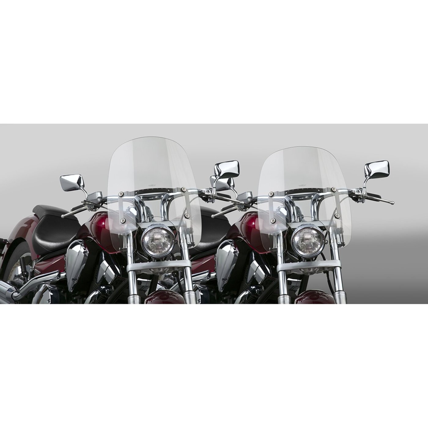 National Cycle NC Spartan® Quick Release Windshield - Clear, 16.25'' - Image 2