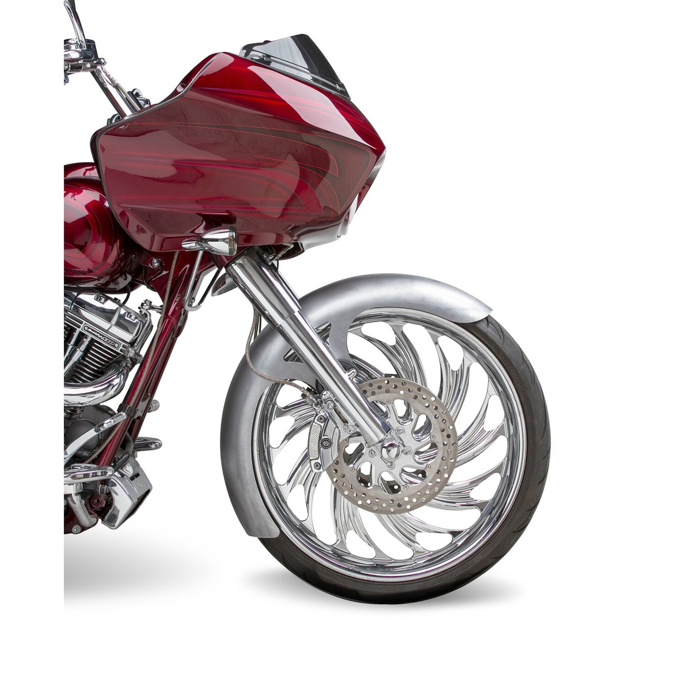Arlen Ness Arlen Ness, 21" real steel Rapper front fender - Image 2