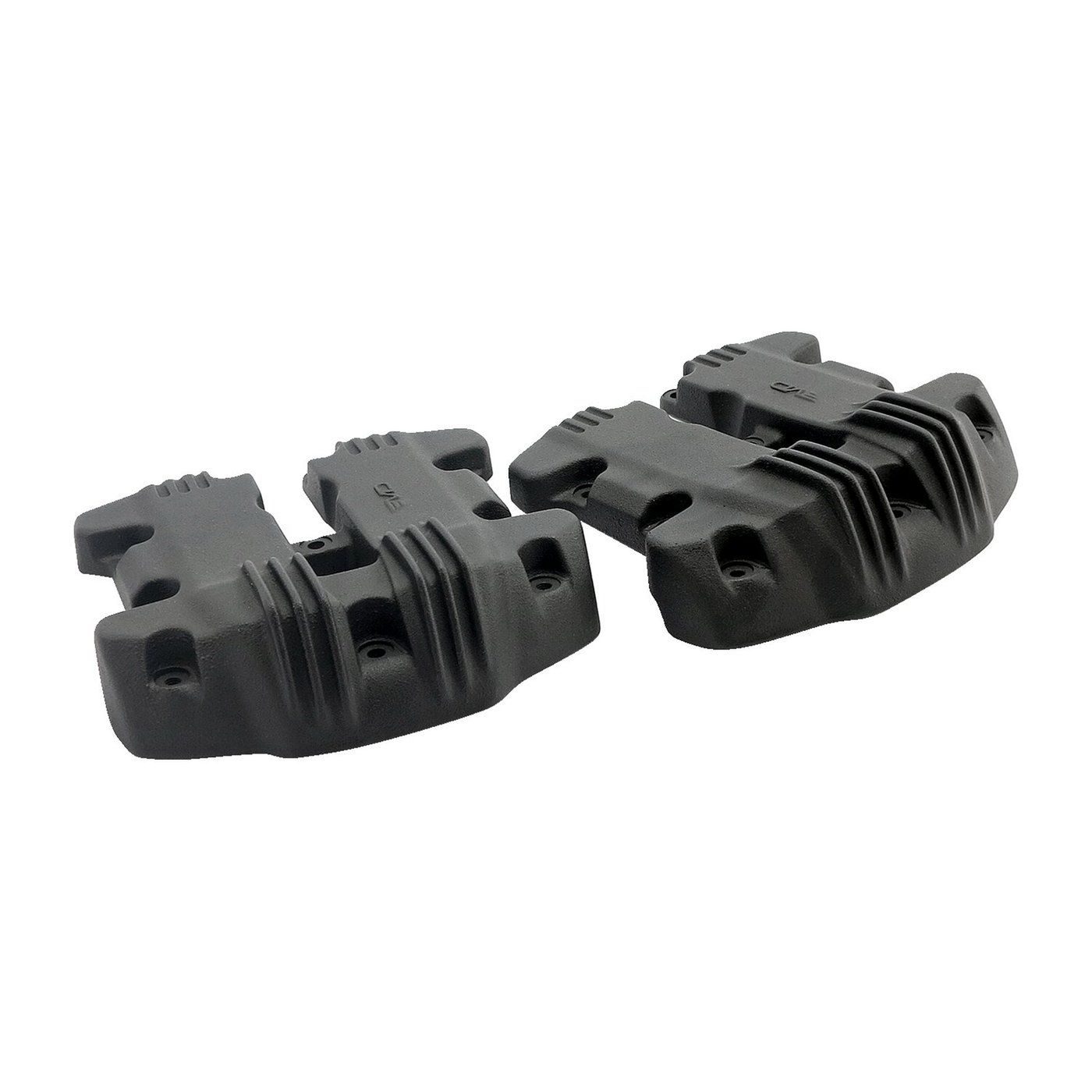 EMD EMD, 'Ribbed Style' rocker cover set. Black