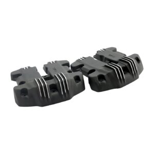 EMD EMD, 'Ribbed Style' rocker cover set. Black Cut