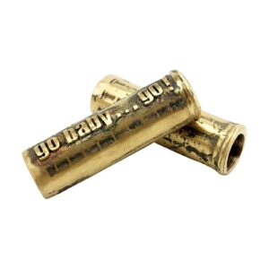 Wannabe choppers Wannabe Choppers Casted grips "go baby…go" brass 1"