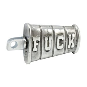 Wannabe choppers Wannabe Choppers, kicker pedal 'Fuck'. Cast aluminum