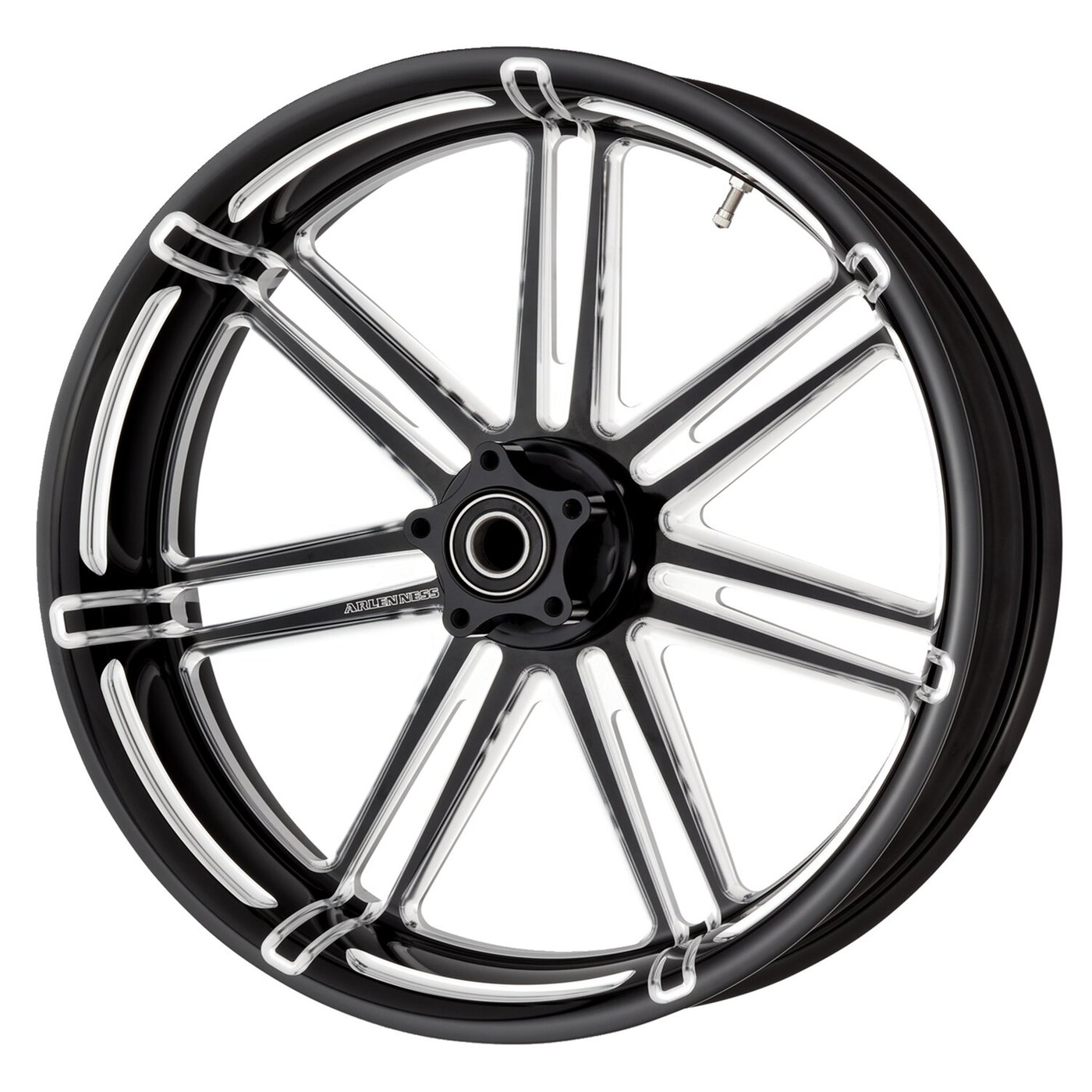 Arlen Ness Arlen Ness, rim 7-valve 3.50 x 21. Front. Black - Image 2