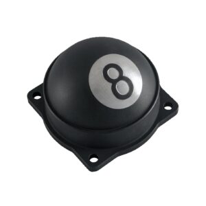 Motone Motone, CV carburetor top cover. 8-Ball. Black