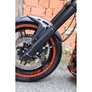 Cult-Werk Cult-Werk, front fender 'Custom' V2. Matte black/ Mesh
