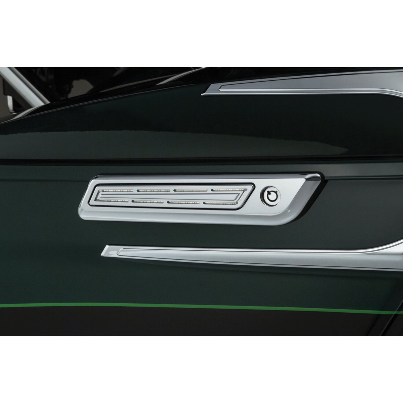 Kuryakyn Kuryakyn, LED saddlebag hinge accents. Chrome
