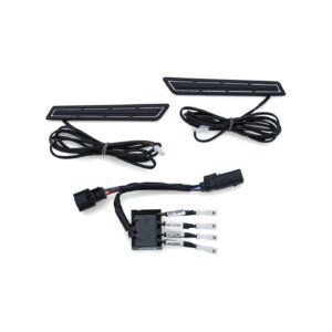 Kuryakyn Kuryakyn, LED saddlebag hinge accents. Satin black