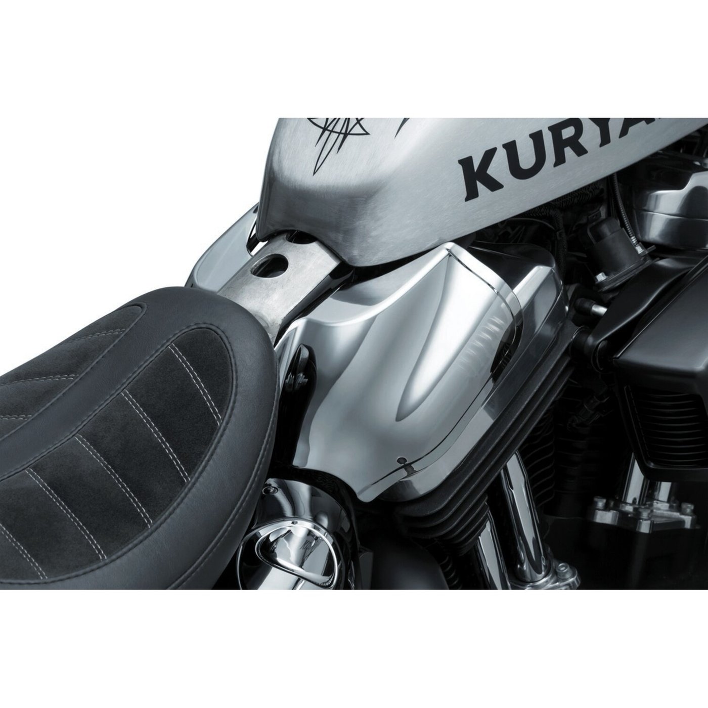 Kuryakyn Kuryakyn, Saddle shield heat deflectors. smoke - Image 2