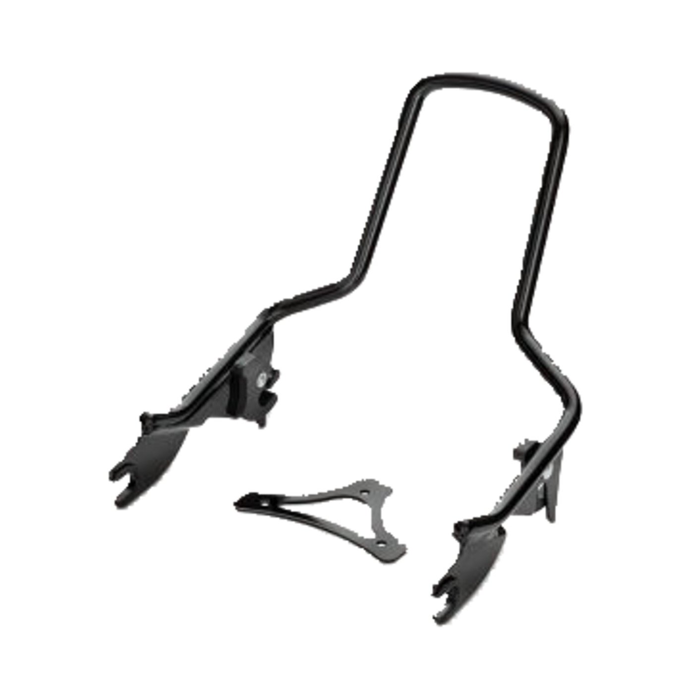 MCS Sissy bar kit 12.50" 1-piece upright. Gloss black