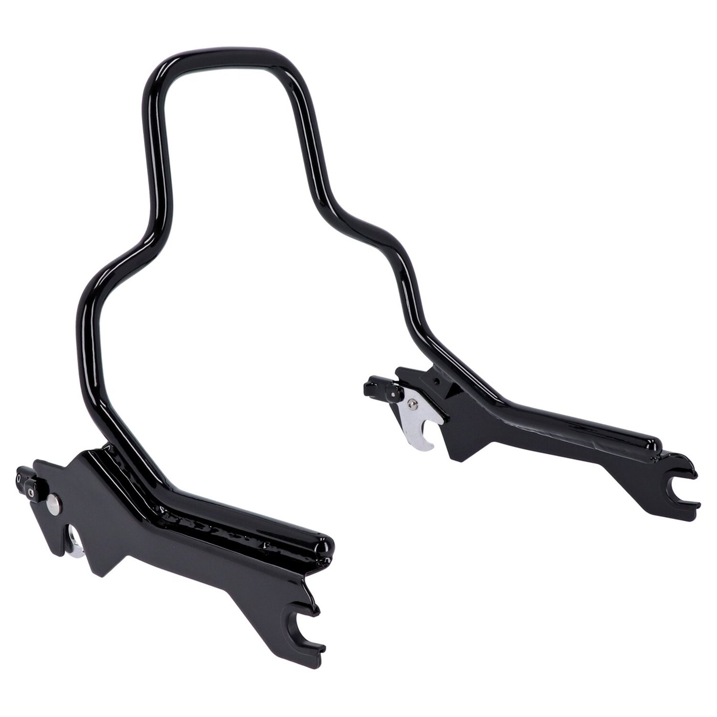 MCS Sissy bar kit 8.5" upright. Gloss black - Image 2