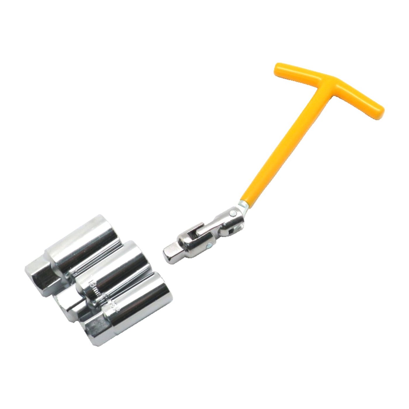 MCS Spark plug t-wrench, with 16/18/21mm sockets