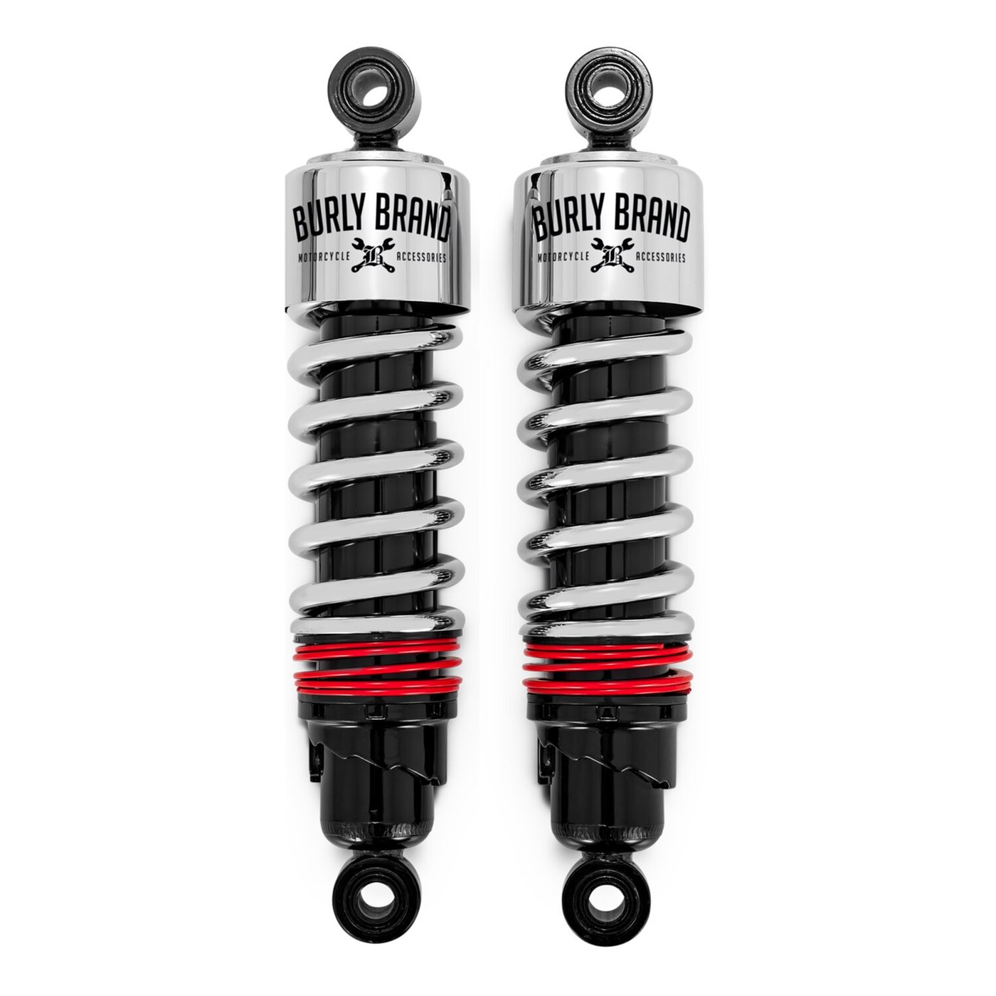 Burly Burly, Slammer Plus shock set 11.5" chrome