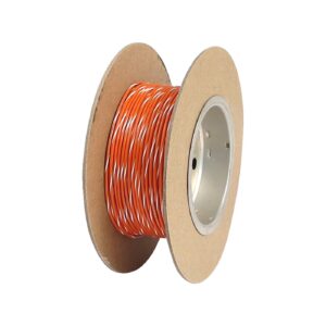 Namz NAMZ, wire on spool. 18 gauge, 100ft. Orange/White stripe
