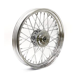 MCS 2.50 x 19 front wheel 40 spokes chrome
